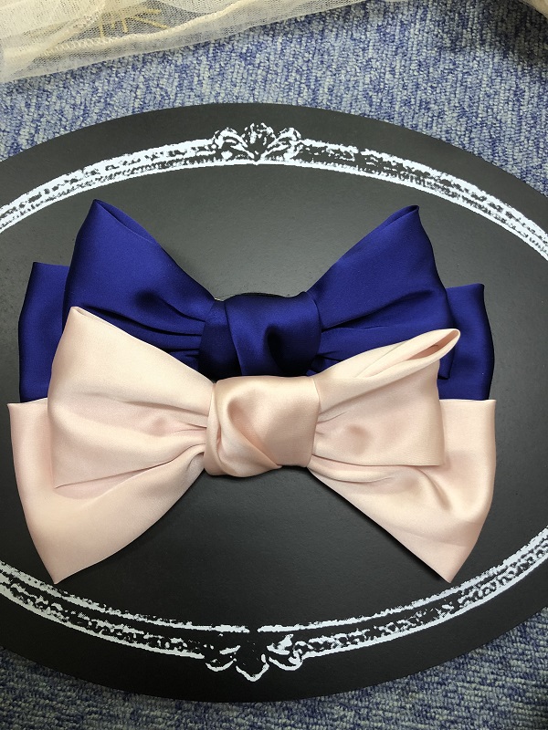 シフォン リボン バレッタ