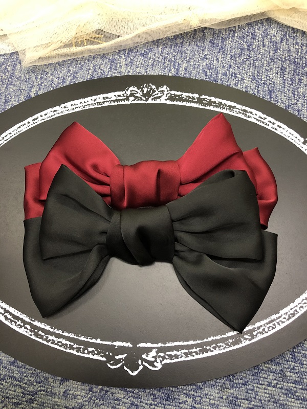 シフォン リボン バレッタ