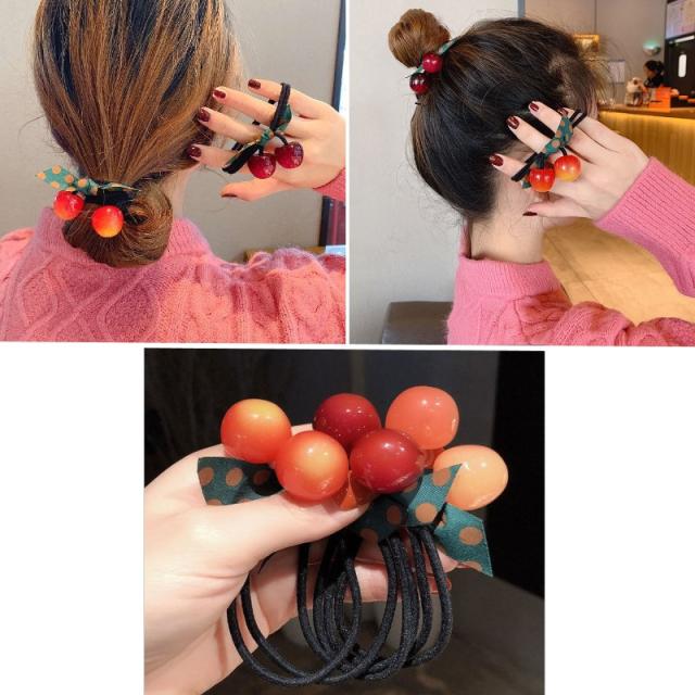 ヘアゴム さくらんぼ