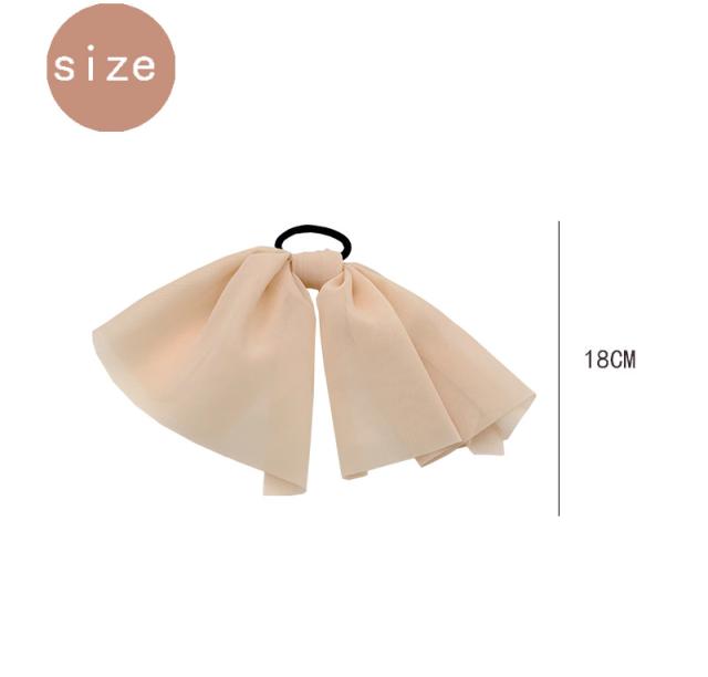 二重 シフォン ヘアゴム