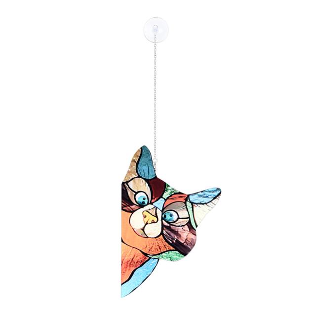 のぞき ネコ プレート