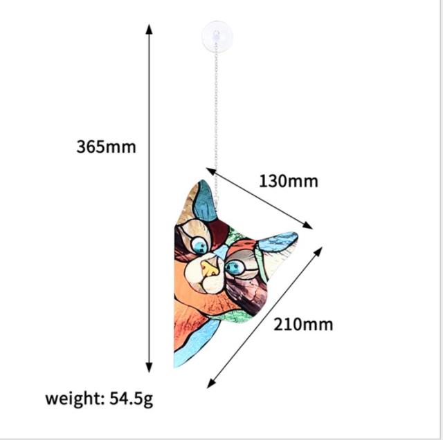 のぞき ネコ プレート