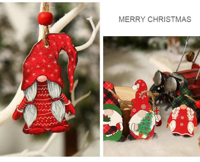 クリスマス 木製の妖精オーナメント