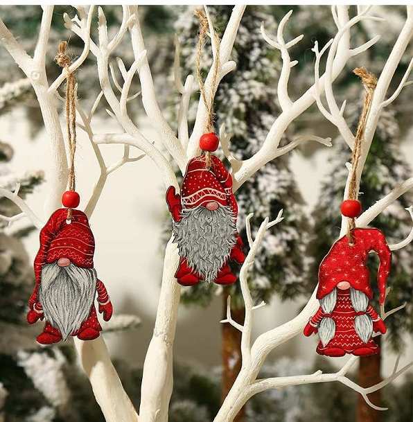 クリスマス 木製の妖精オーナメント