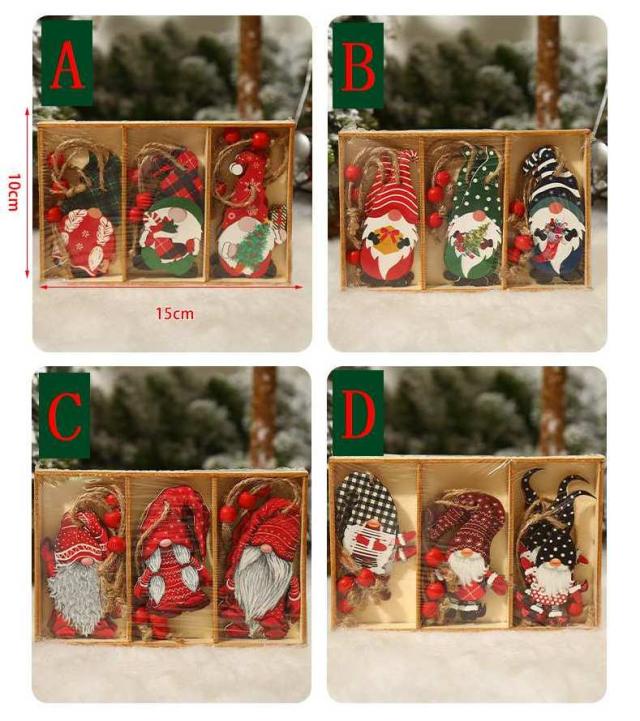 クリスマス 木製の妖精オーナメント