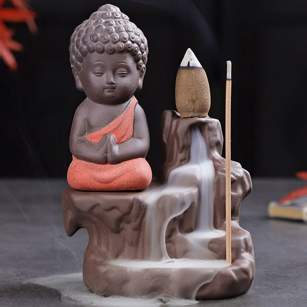 お香立て 線香立て 香炉 小さな仏様