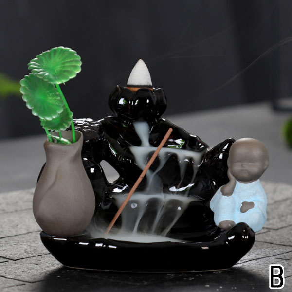 お香立て 線香立て 香炉 小さなお坊さん