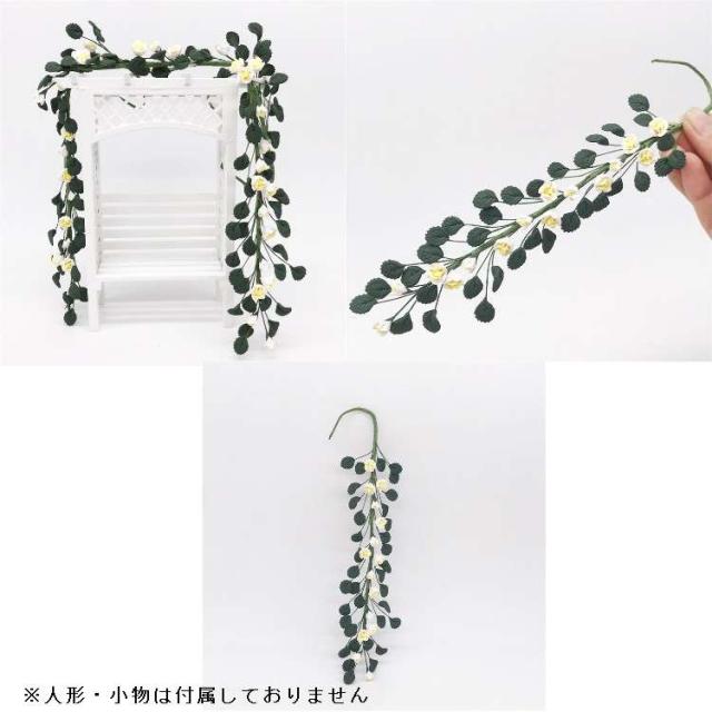 ミニチュア雑貨 ローズフラワーストリング 