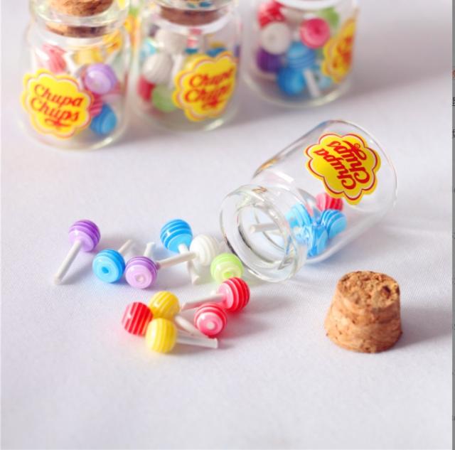 ミニチュア雑貨 瓶入り キャンディ