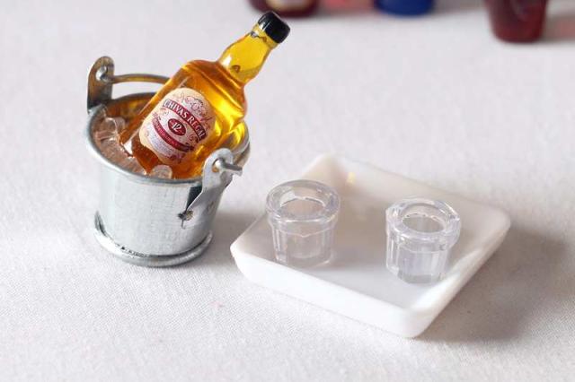 ミニチュア雑貨 ワインクーラー ウイスキーセット