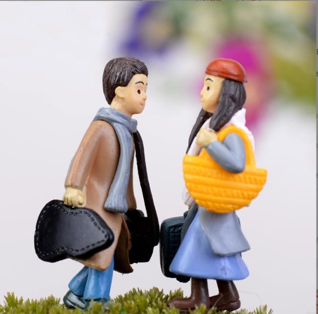 ミニチュア雑貨 旅人 人形　