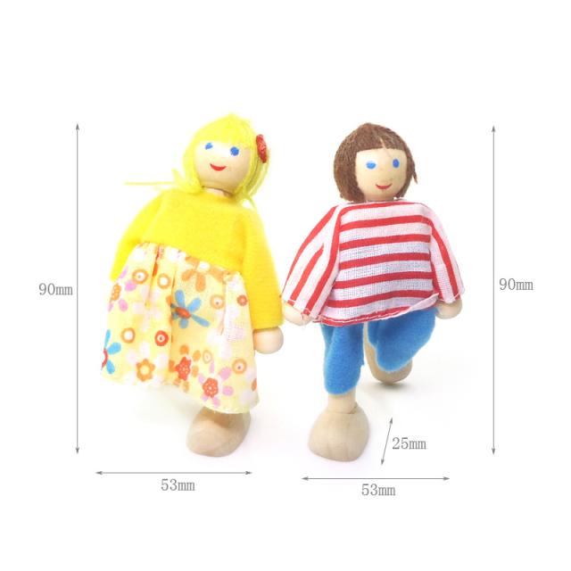 ミニチュア雑貨  木製人形セット