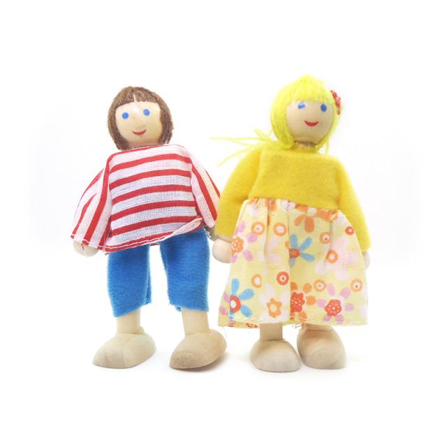 ミニチュア雑貨  木製人形セット