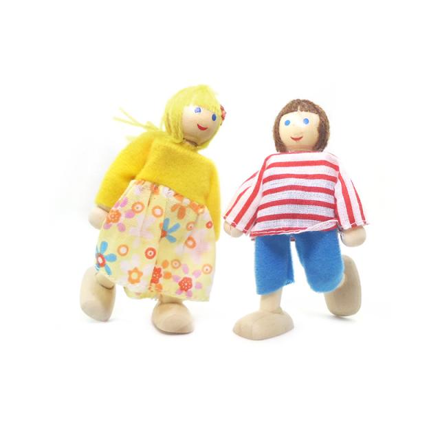 ミニチュア雑貨  木製人形セット