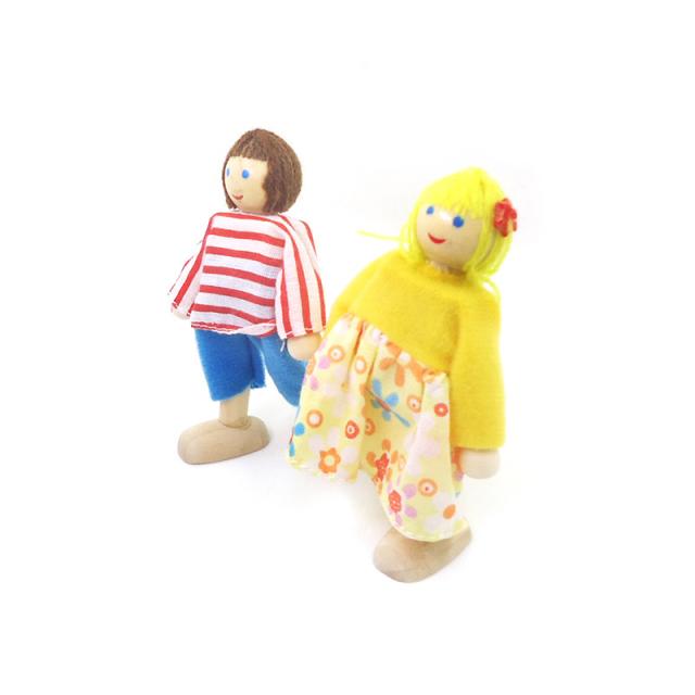 ミニチュア雑貨  木製人形セット