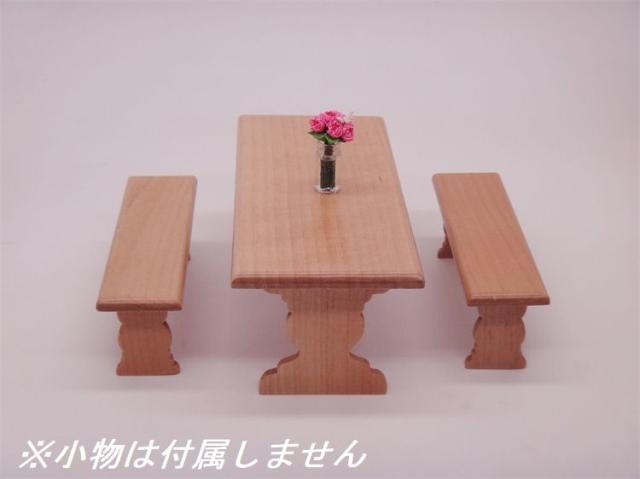 ミニチュア雑貨 長方形 テーブルセット