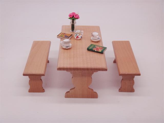 ミニチュア雑貨 長方形 テーブルセット