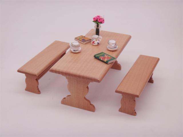 ミニチュア雑貨 長方形 テーブルセット