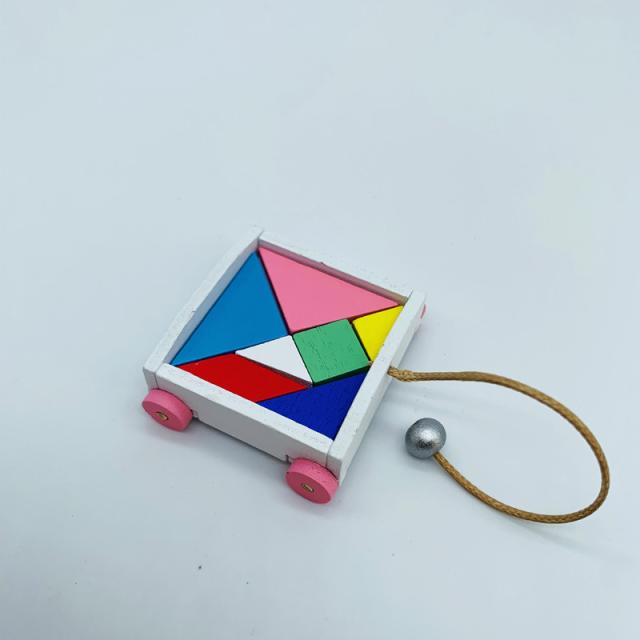 ミニチュア雑貨 台車入り 積み木セット