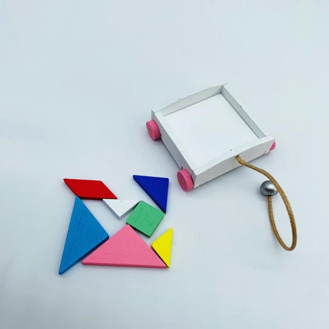 ミニチュア雑貨 台車入り 積み木セット