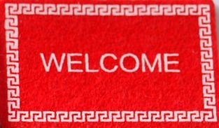 ミニチュア雑貨　玄関マット　スリッパ