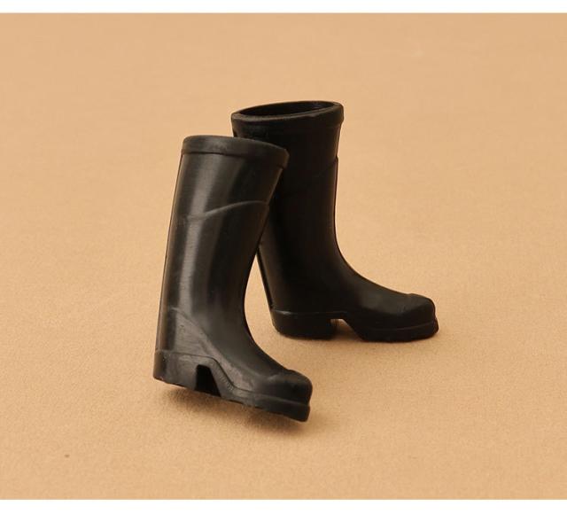 ミニチュア雑貨 黒い 長靴