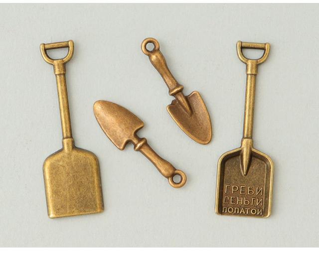 ミニチュア雑貨 スコップ ショベル セット