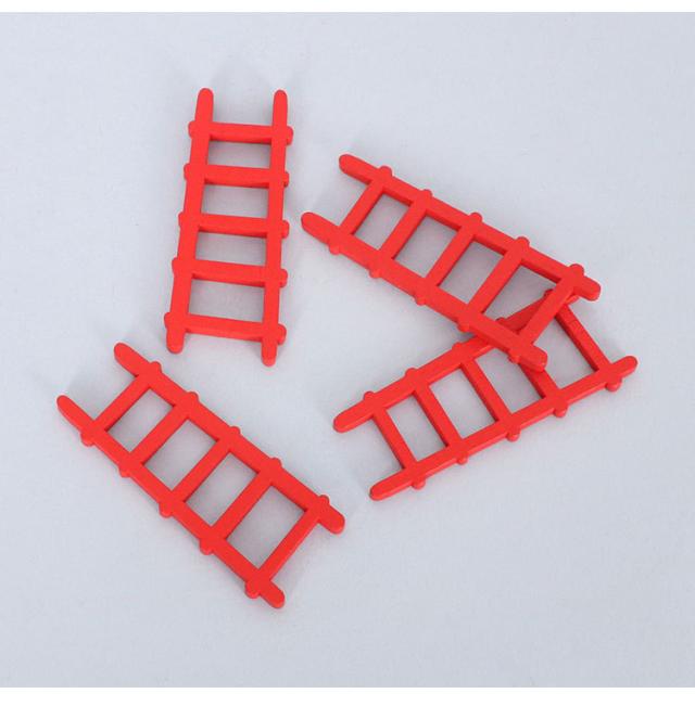 ミニチュア雑貨 赤い はしご