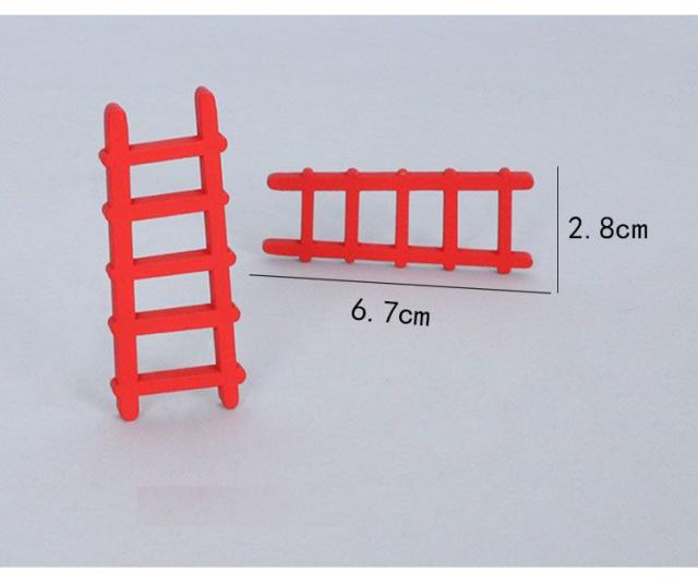 ミニチュア雑貨 赤い はしご