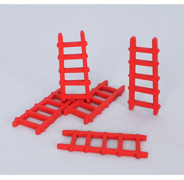 ミニチュア雑貨 赤い はしご