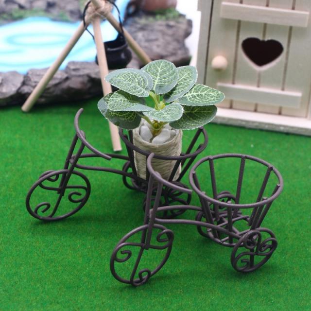 ミニチュア雑貨 自転車 プランターセット　２点セット