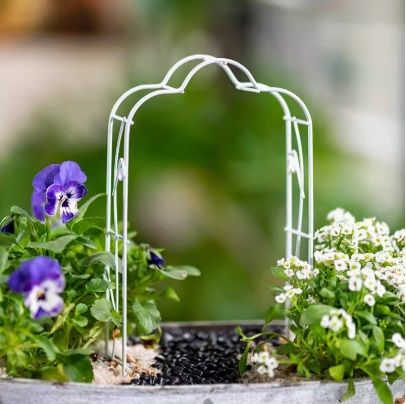 ミニチュア雑貨 白い ガーデンアーチ