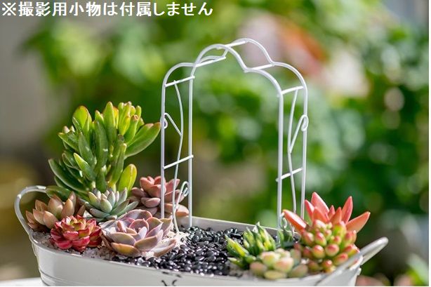 ミニチュア雑貨 白い ガーデンアーチ