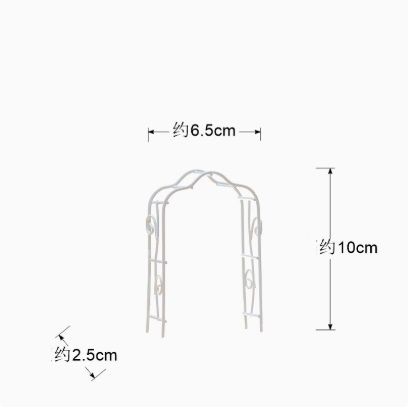 ミニチュア雑貨 白い ガーデンアーチ