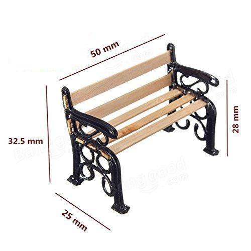 ミニチュア雑貨 木製ベンチ