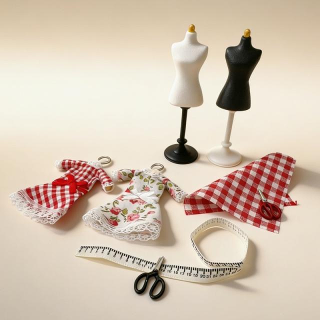 ミニチュア雑貨   ドレス作成セット　服作り　洋裁