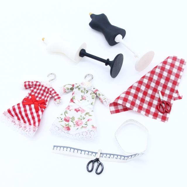 ミニチュア雑貨   ドレス作成セット　服作り　洋裁
