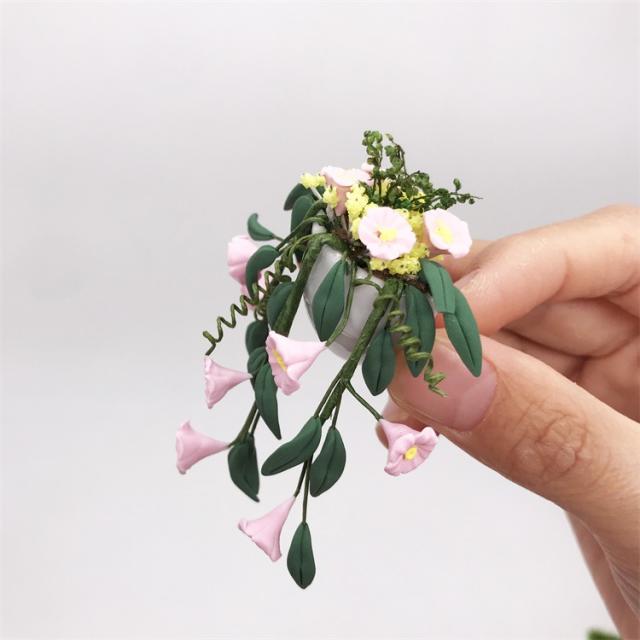 ミニチュア雑貨 鉢植えの花
