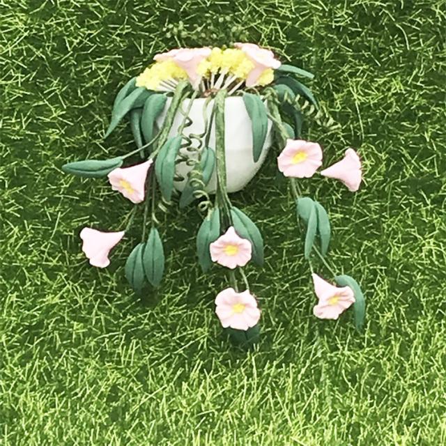 ミニチュア雑貨 鉢植えの花