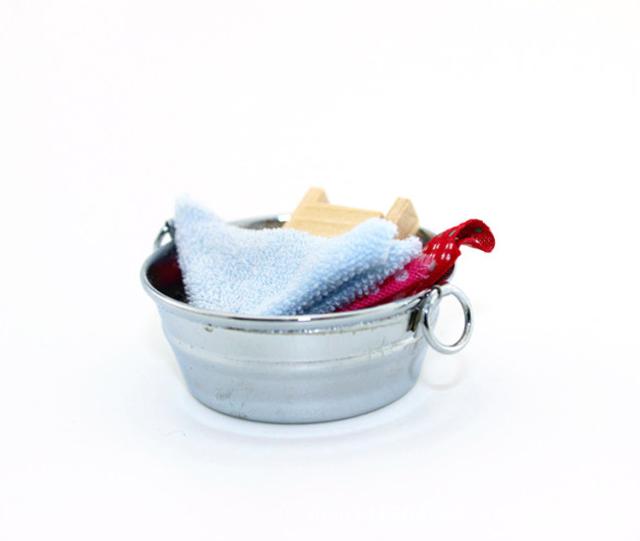 ミニチュア雑貨 洗濯 セット