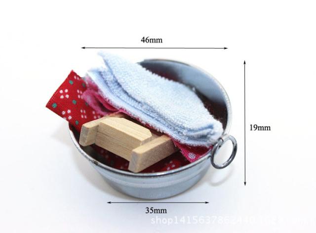 ミニチュア雑貨 洗濯 セット