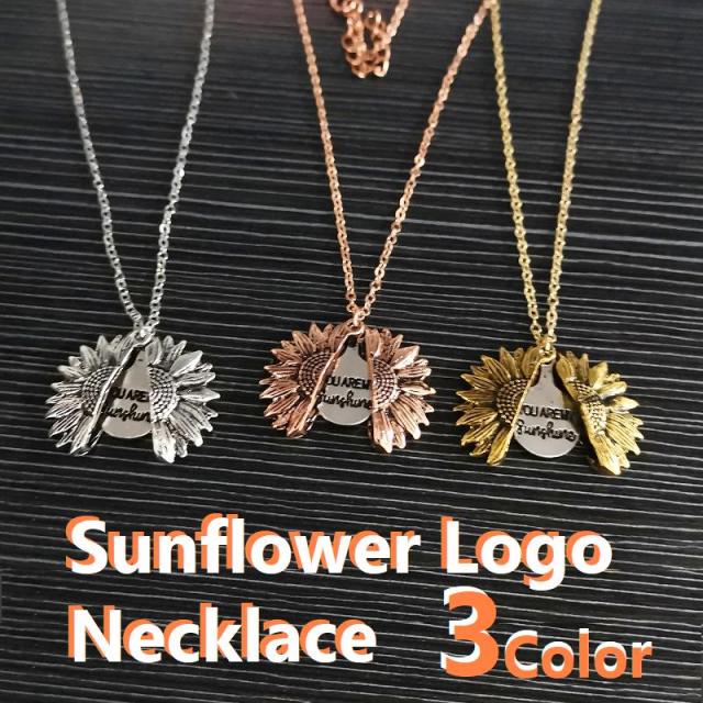 ネックレス ひまわり ロゴ
