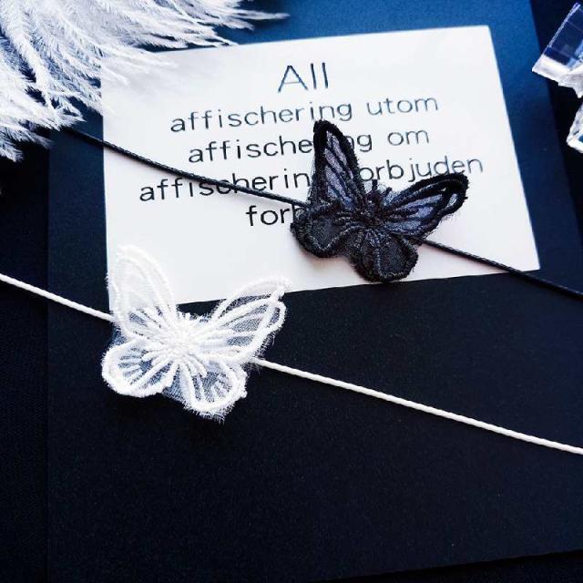 レース バタフライ チョーカー