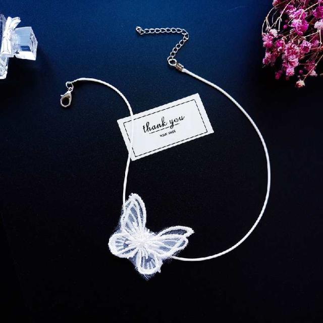 レース バタフライ チョーカー