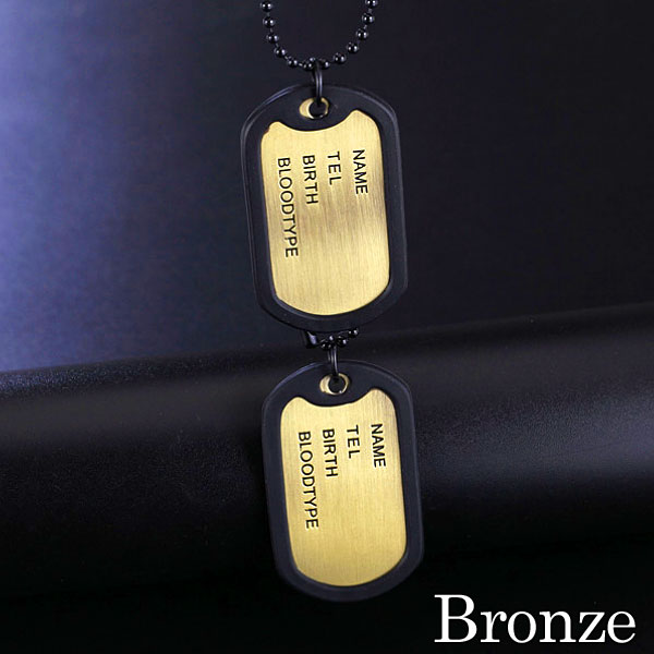 ダブルプレート ドッグタグ ネックレス