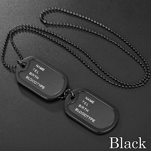 ダブルプレート ドッグタグ ネックレス