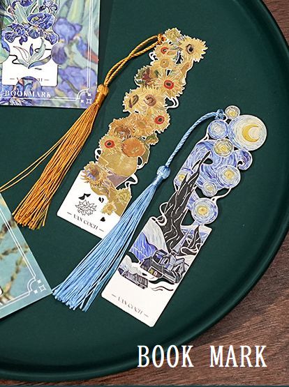  ゴッホのメタルブックマーク 