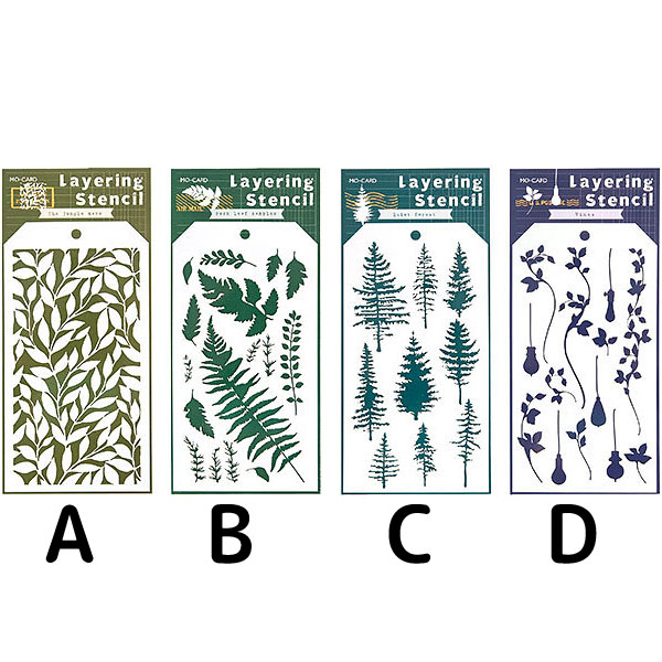 ネイチャー パターン ステンシル シート