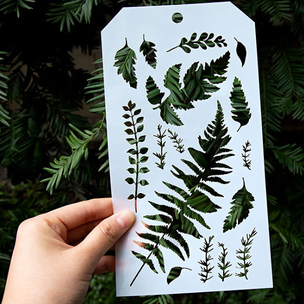 ネイチャー パターン ステンシル シート