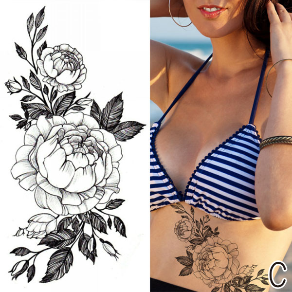 フラワー タトゥーシール